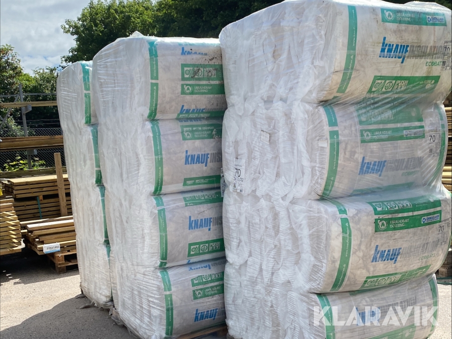 Isolering Knauf 70 mm 560x980 - lambda 32 - 66 pakker - 217 kvm