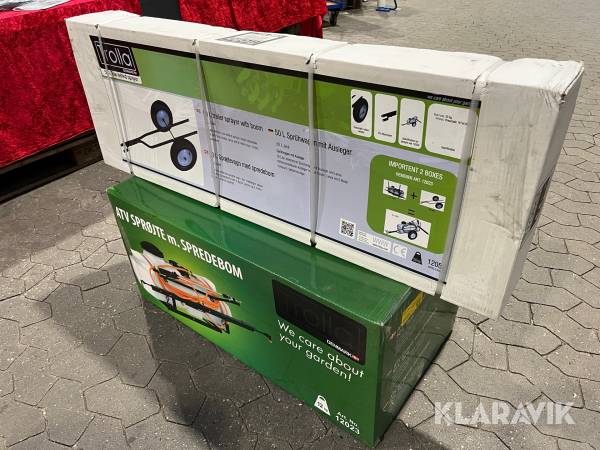 Sprøjte med vogn TROLLA 12023-12052 tank 50 liter med 4 dyser