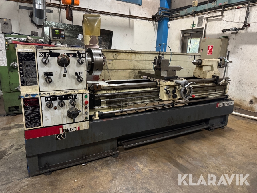 Drejebænk Runmaster 560X2000B