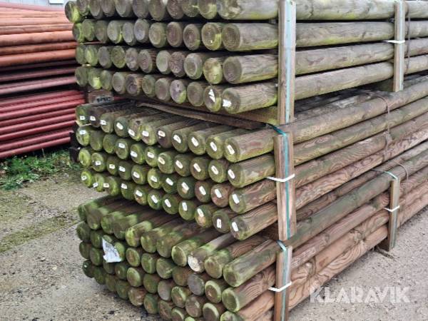 Træpæle 44 styk Ø100