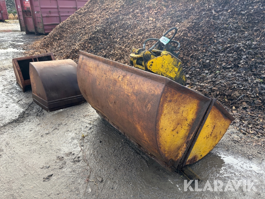 Hydraulisk klemgrab BSV 70 + 150 cm 2 styk skovlsæt