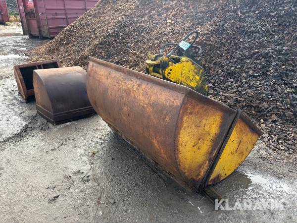Hydraulisk klemgrab BSV 70 + 150 cm 2 styk skovlsæt
