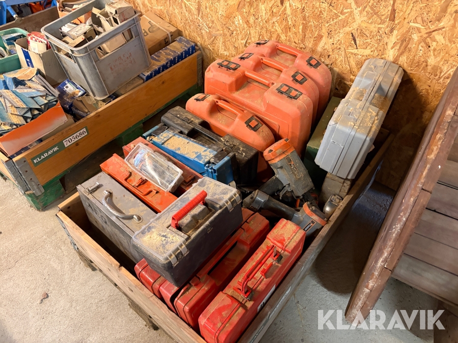 Diverse sømpistoler/værktøj