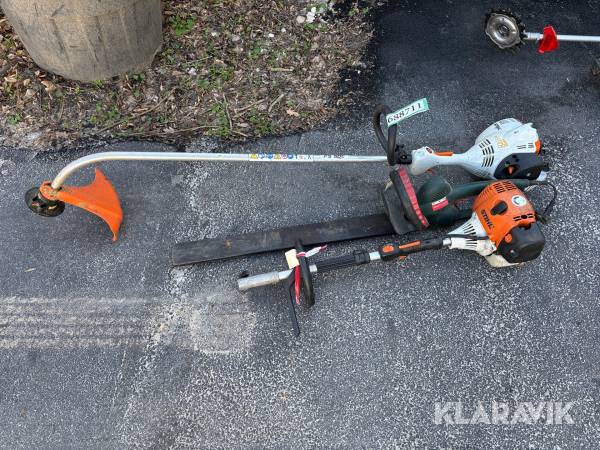 Hækkeklipper, multimaskine  og græstrimmer STIHL, metabo