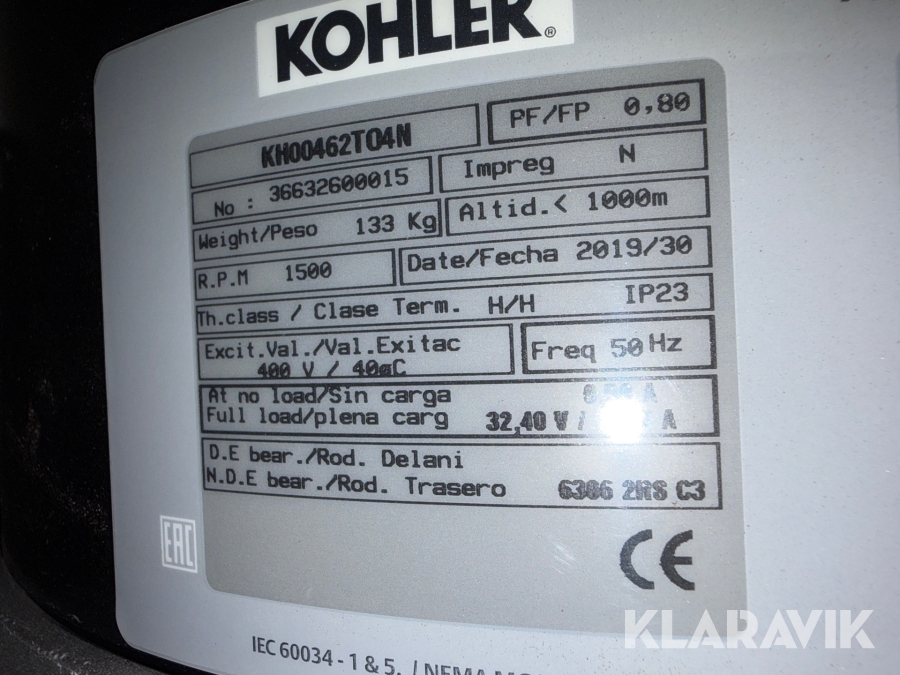 Generator Kohler K33C3