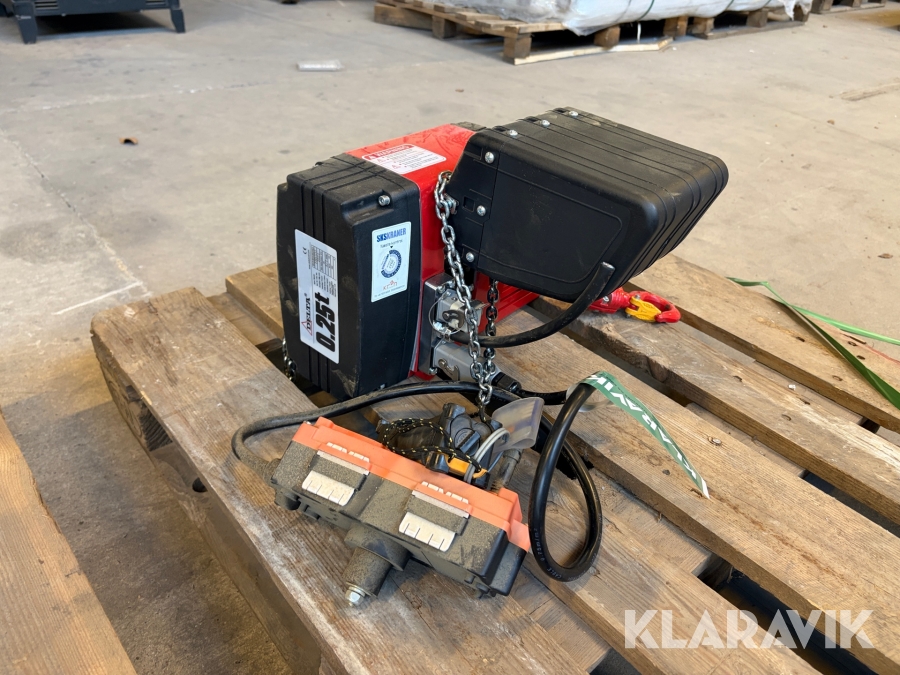Elektrisk kædetalje Delta DH.O.DEH.002503 250 kg med fjernbetjening