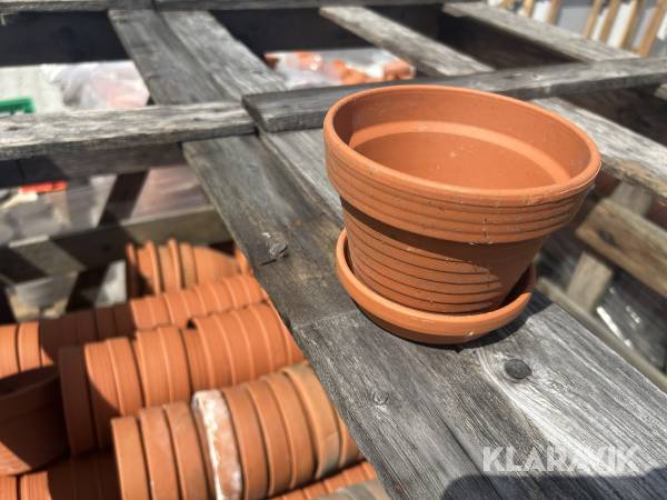 Urtepotter 200 styk, med underkop