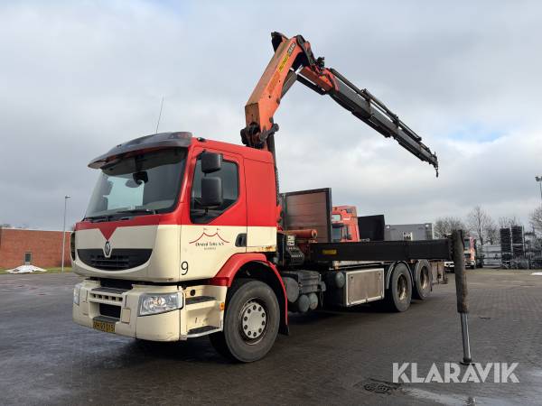 Lastbil Renault Premium 24C med 21 meter Palfinger kran