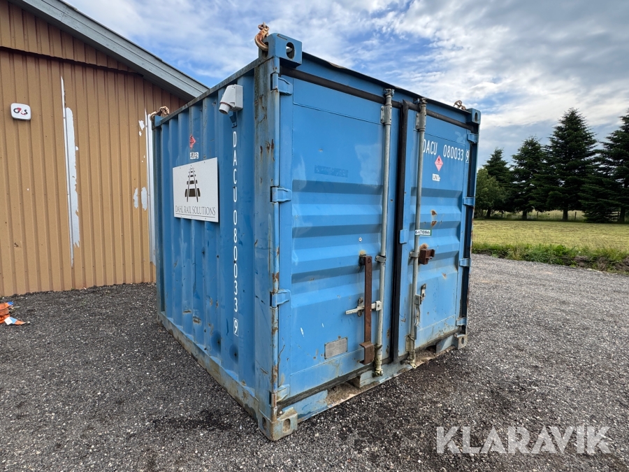 Værkstedscontainer DanContainer JS-08 med dieseltank