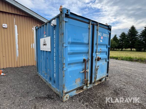 Værkstedscontainer DanContainer JS-08 med dieseltank