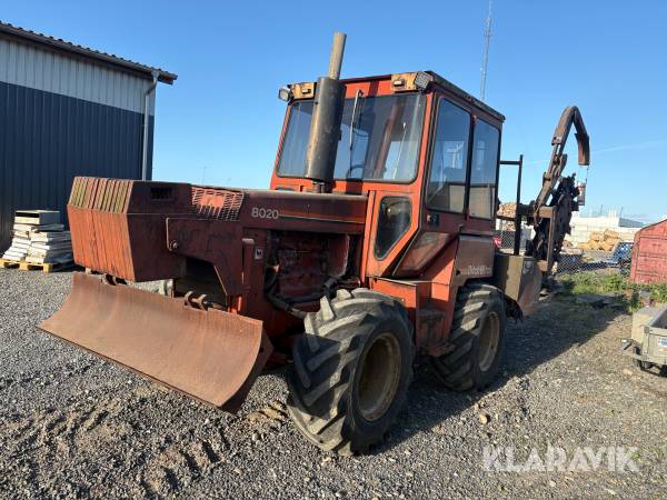 Kædegraver/plov Ditch Witch 8020 - inklusiv wejerhejs-lad til transport