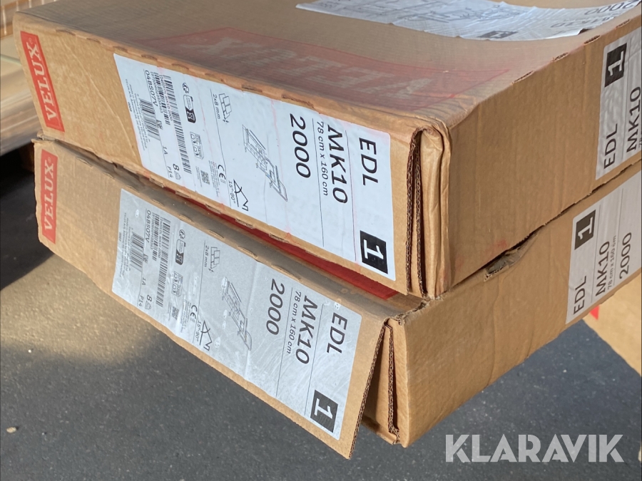 Inddækninger Velux EDL MK10 2000 2 styk