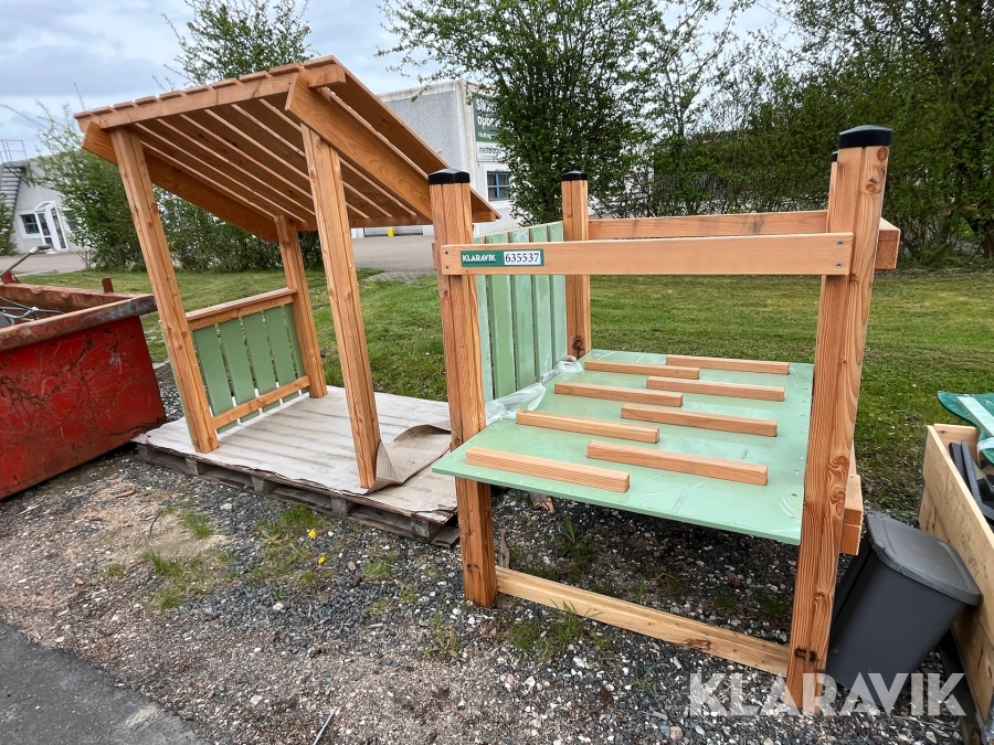 Repos med rampe og skur