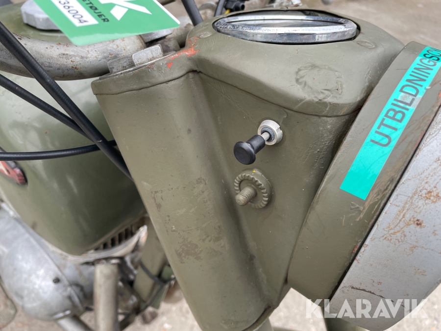 Veteran militær motorcykel Jawa 2.5, Mariagerfjord, Klaravik