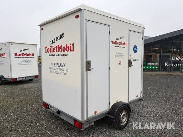 Toilet x 2 Scanvogn med tank