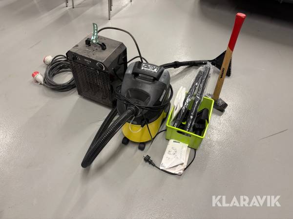 Varmeblæser vådstøvsuger og diverse Kärcher SE 5.100 samlet lot