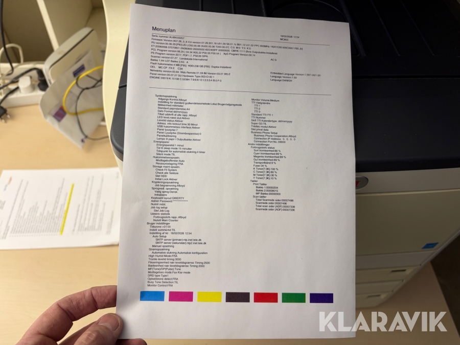 Farve multifunktions Laserprinter OKI MC853