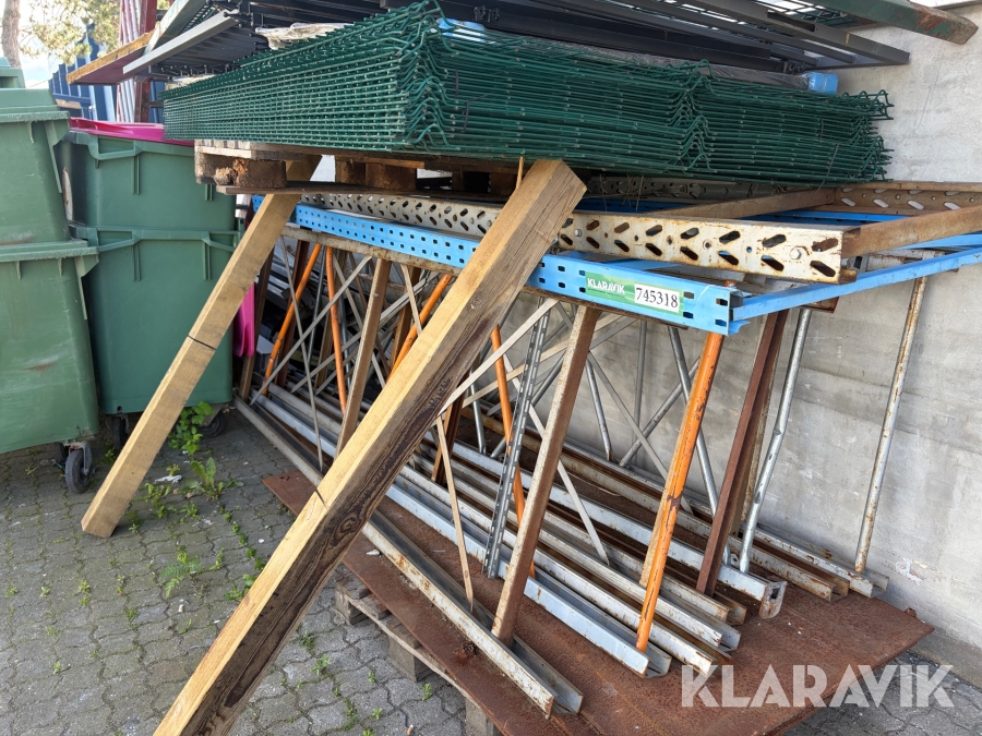 Pallereolskomponenter vanger og gavle