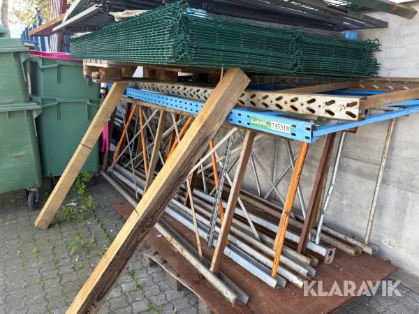 Pallereolskomponenter vanger og gavle