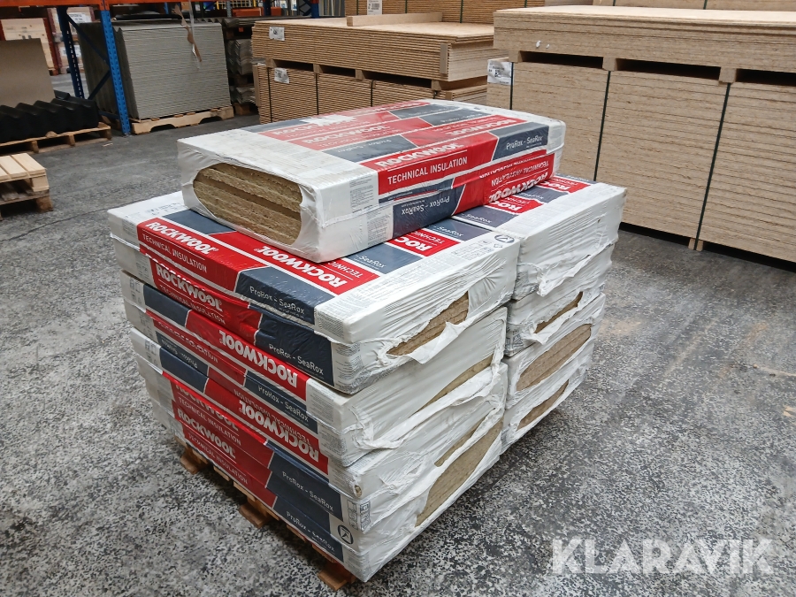 Brandisolering Rockwool ProRox 25 millimeter 43,2 kvadratmeter