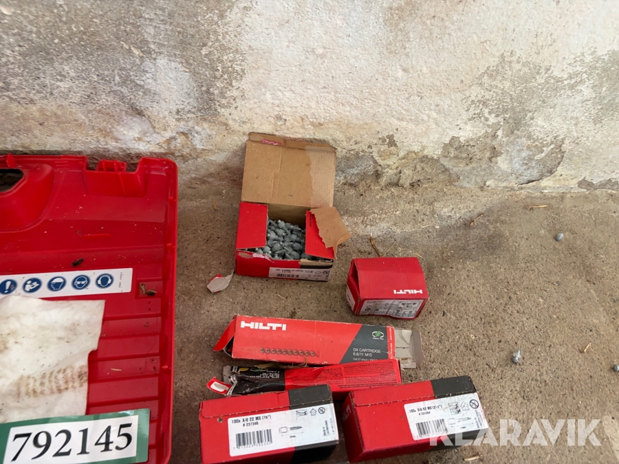 Søm pistol Hilti med tilbehør
