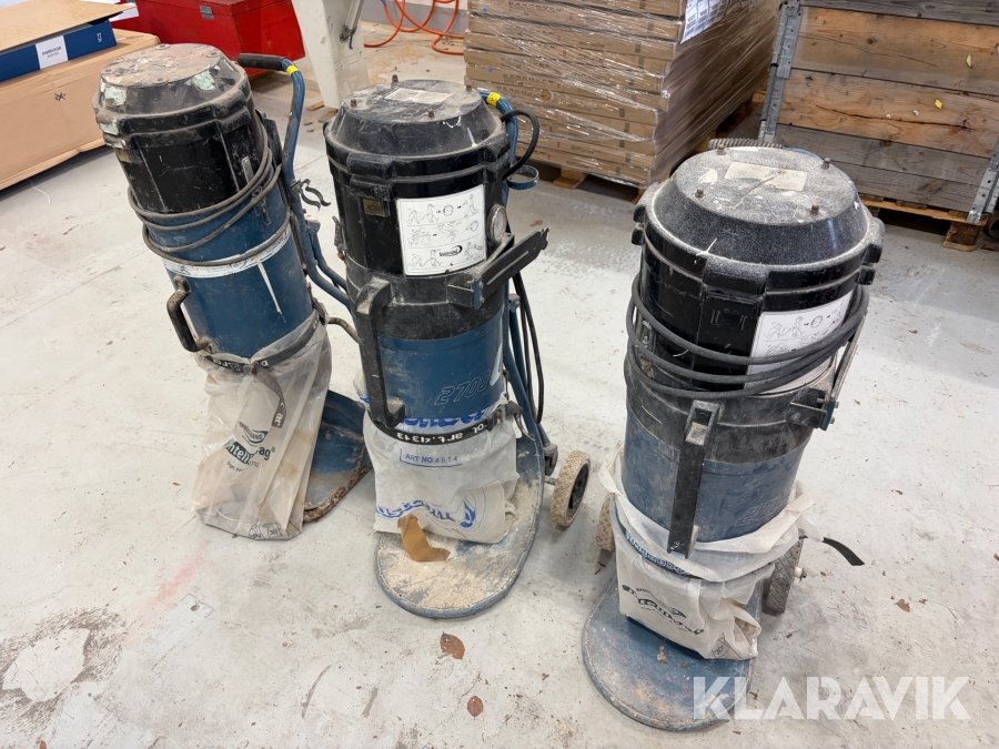 Industristøvsugere Dustcontrol DC2700C 3 styk