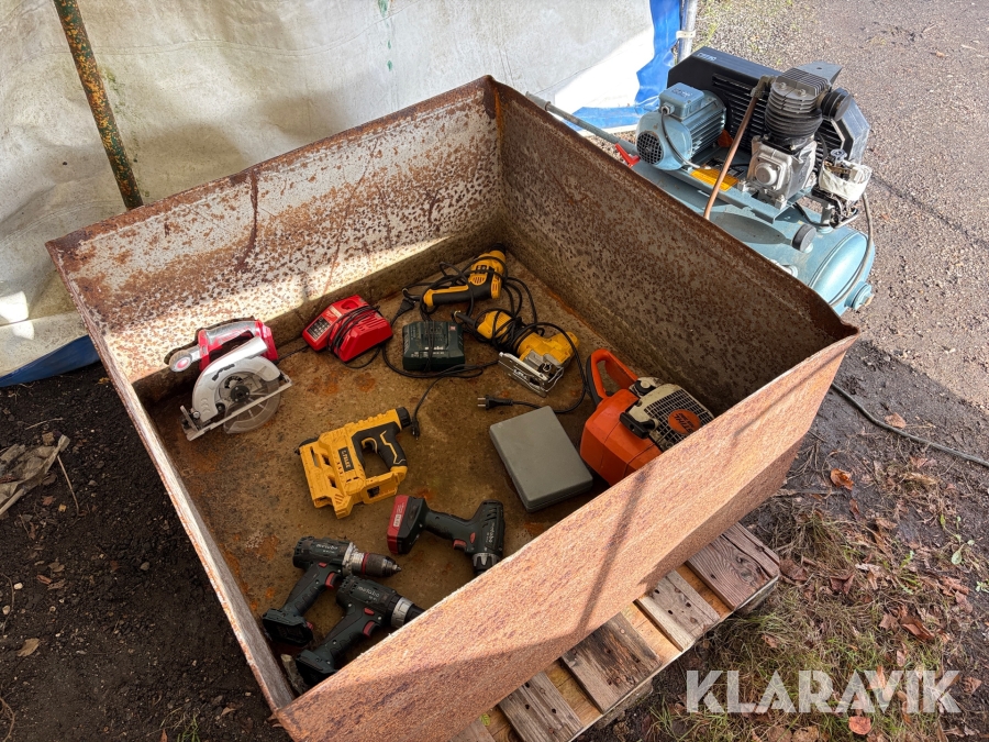 Elværktøj Dewalt, Falke, Metabo, Stihl, Milwaukee, Elektra-Beckum - 12 styk/dele