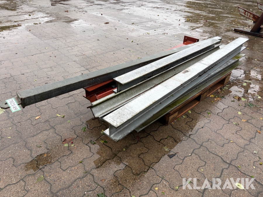 Galvaniseret HEB bjælker og firkant rør, Brønderslev, Klarav