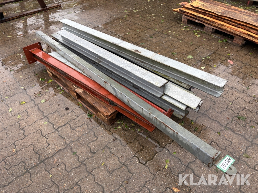Galvaniseret HEB bjælker og firkant rør, Brønderslev, Klarav