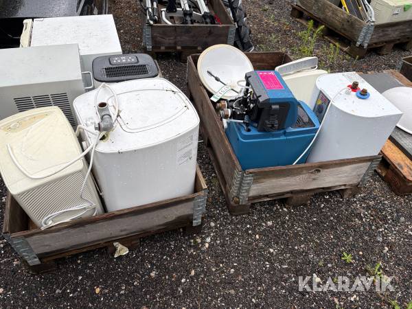 Blandet lot Vaske, vandvarmer,