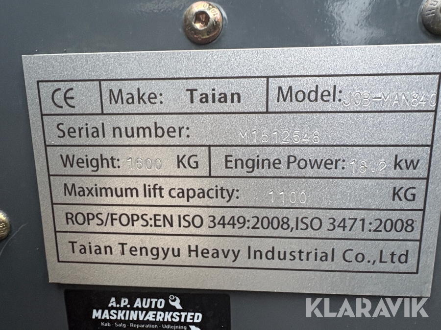 Minilæsser Job-man 840