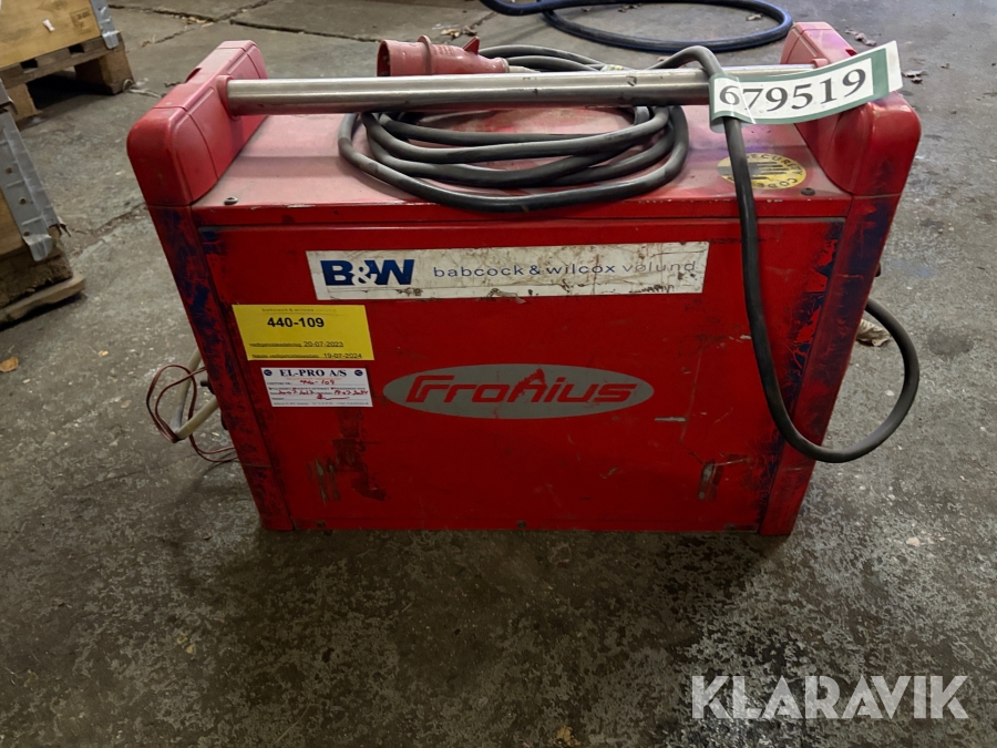 Svejsemaskine Fronius Transtig 3000, Esbjerg, Klaravik aukti