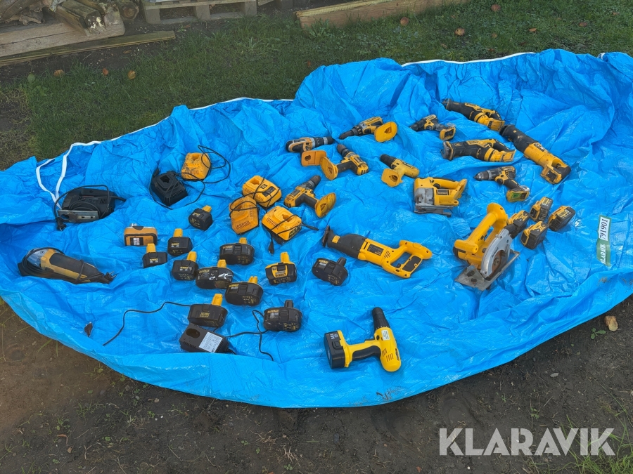 Håndværktøj Dewalt blandet lot 16 styk
