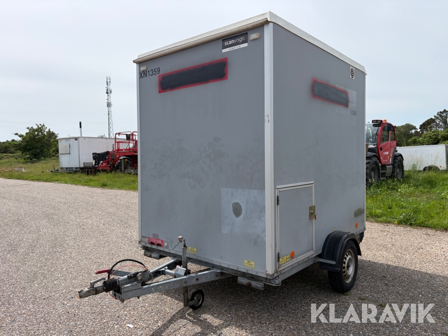 Badmobil Scanvogn 750kg med bremser