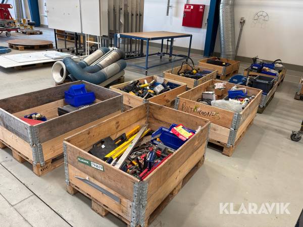 Værktøj og industriudstyr - 9 paller