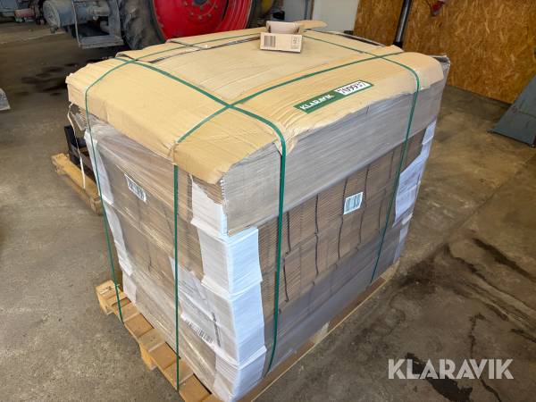 Pap emballage Pollux 12 paller i alt 75.000 styk