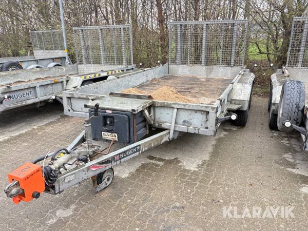 Maskintrailer 3500kg Nugent P3718H