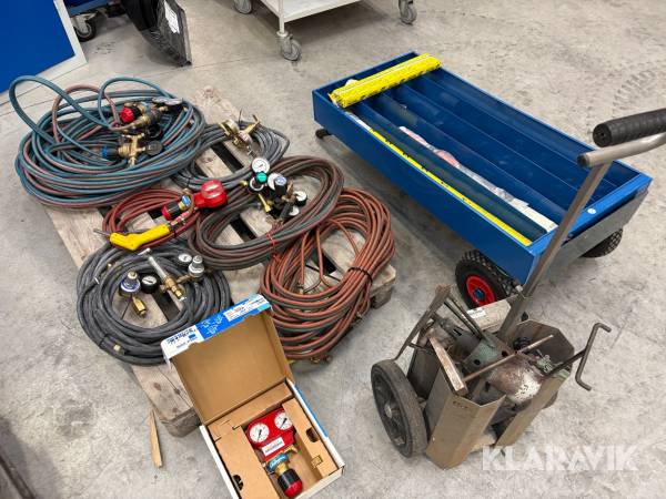 Blandet lot svejseudstyr og tilbehør