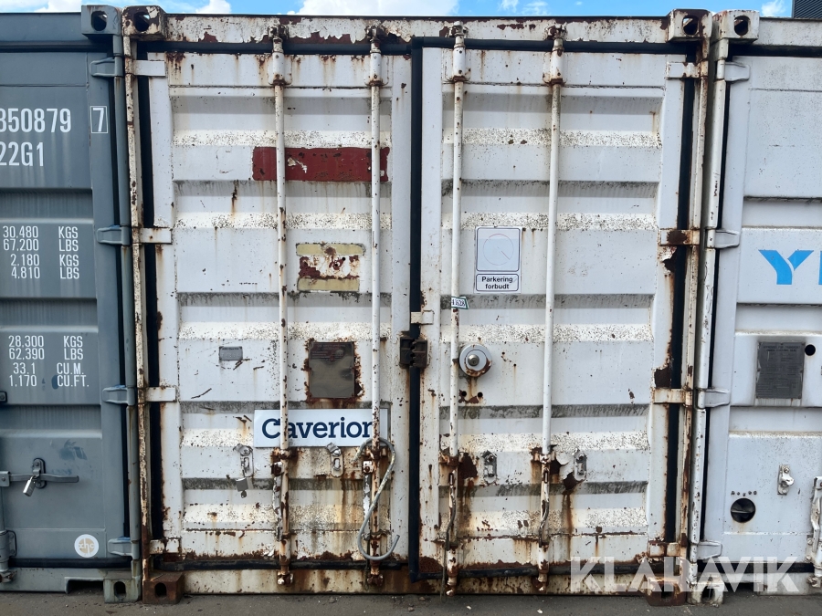 20Fods container med indhold løfte udstyr