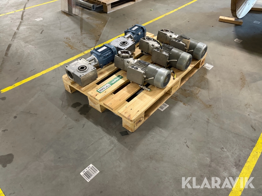 elmotorer med gear 5 stk.
