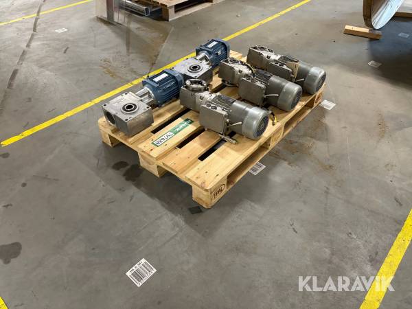 elmotorer med gear 5 stk.