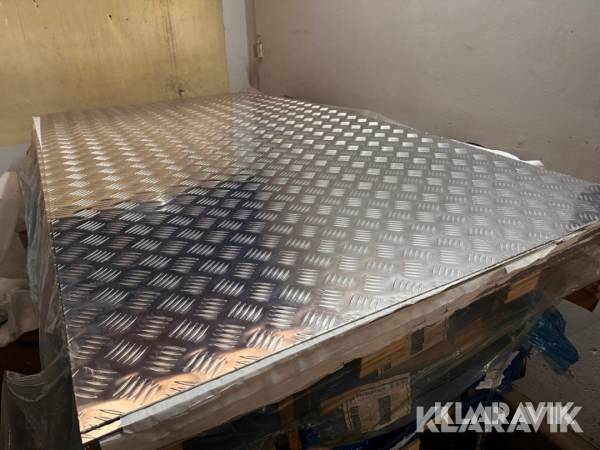 Dørkplader i aluminium , skridsikre - 10 styk.