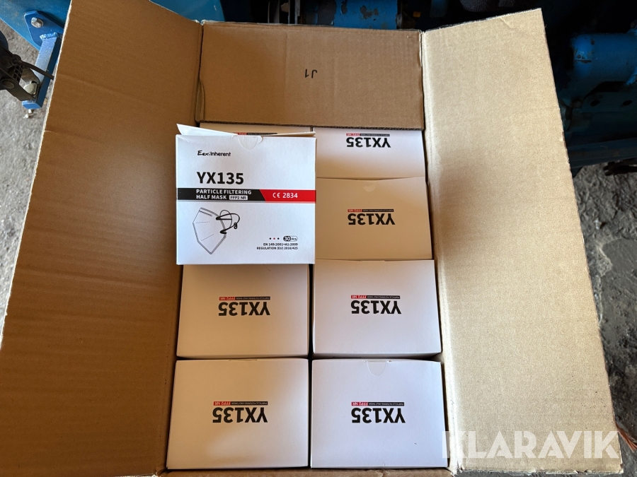 Partikelmasker EexiInherent YX135 24 kasser á 600 styk.