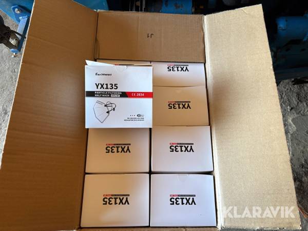 Partikelmasker EexiInherent YX135 24 kasser á 600 styk.