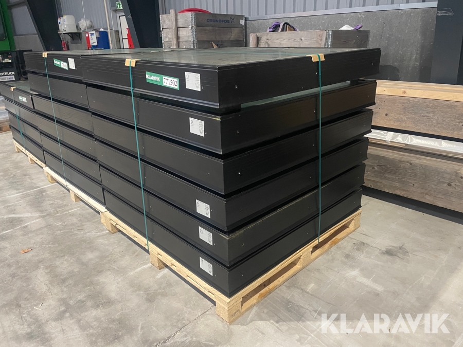 Ovenlys vinduer Unilite Planlys-glas 6 styk