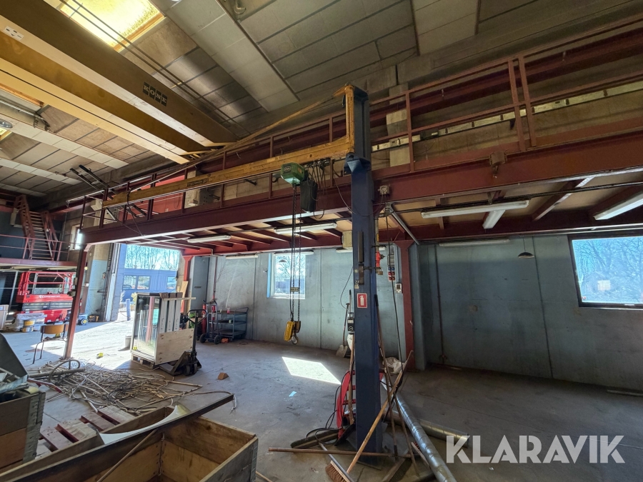 Kran Stahl Søjlesvingkran med el-kædetalje