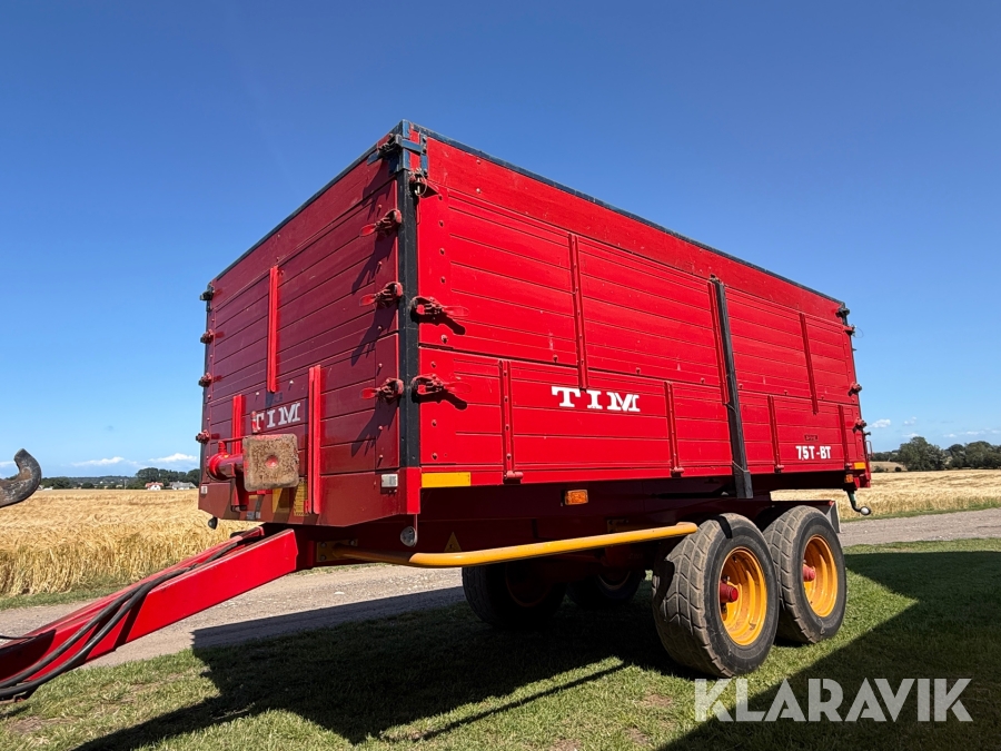 Tipvogn TIM 7,5T-BT Hydraulisk tip