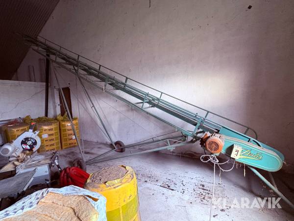 Transportbånd til halmballer Duks 8meter