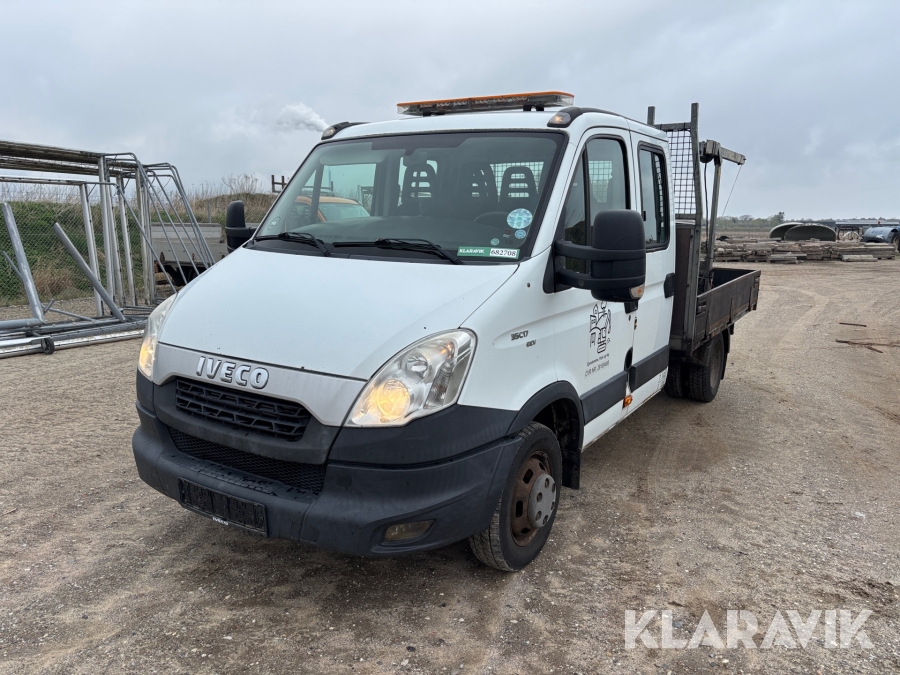 Mandskabsvogn med lad Iveco 35C 17 EEV med kran