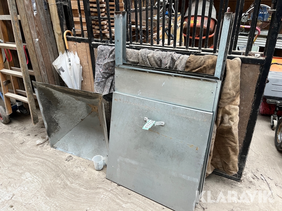 Træpille silo Galvaniseret 750 liter beholder